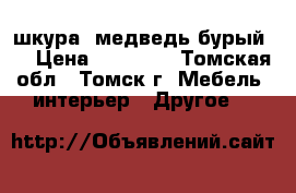 шкура (медведь бурый)  › Цена ­ 20 000 - Томская обл., Томск г. Мебель, интерьер » Другое   